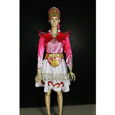 High Quality Custom Made Women Or Children Russian National Dress With Headwear,Folk Dancing Dresses Drop Shipping Free Shipping
