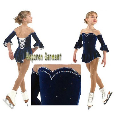 Custom Made Good Quality Women Or Kids Ice Skating Dress Many Colors For Choice , New Brand Skating Costumes For Competition
