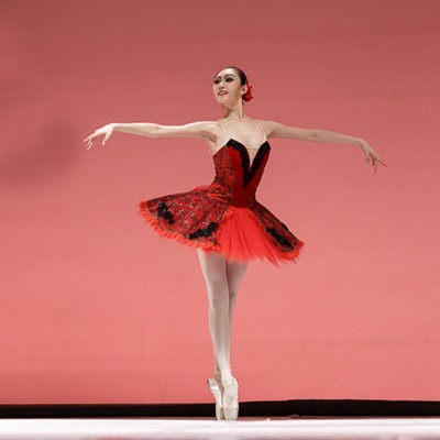 Customized Black Red Ballet Dresses,Don Quixote Role Ballet Dress One Piece Retail Wholesale