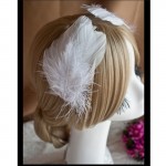 Hand Made Ballet White Feather Headwear,Ballet Decorative Bride Wedding Stage Performance Free Shipping Retail Wholesale HDE023