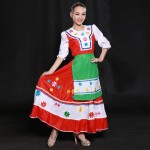 Good Quality Russian Folk Dance Dresses,Female Russia and Ukraine National Costumes Suit Retail Wholesale HF1277