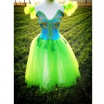 Beautiful Green Lyrical Dress Ballet Dresses For Adult Or Children,Appliqued Green Crystal Fairy Long Soft Ballet Clothes