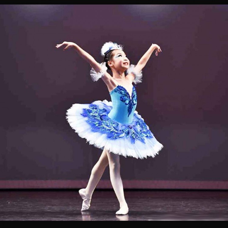 Customized Girl Blue Bird Ballet Tutu Dresses,Ballet Dress Design Dance Tutu,Best Selling Anna Shi Classical Spandex  Stage Tutu