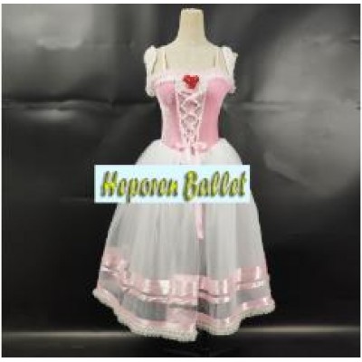 Customized Pink Giselle Ballet Dresses For Peasant,Romantic Classical Long Soft Ballet Costumes For Nutcracker Retail Wholesale