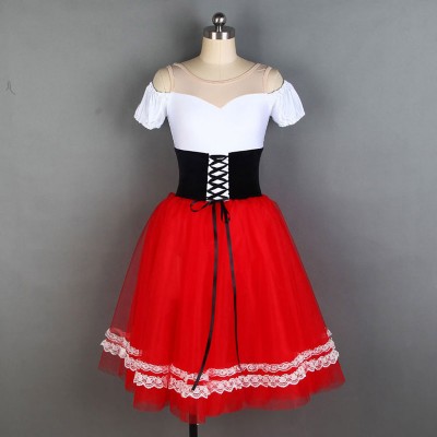 Red Giselle Ballet Dresses,Adult or Children Gypsy Ballet Dance Dress Tutus Ballet Skirts