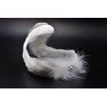 Swan Lake Ballet Feather Headwear Hand Made For Women, Prince White Feather Headband For Tutu Ballet Free Shipping