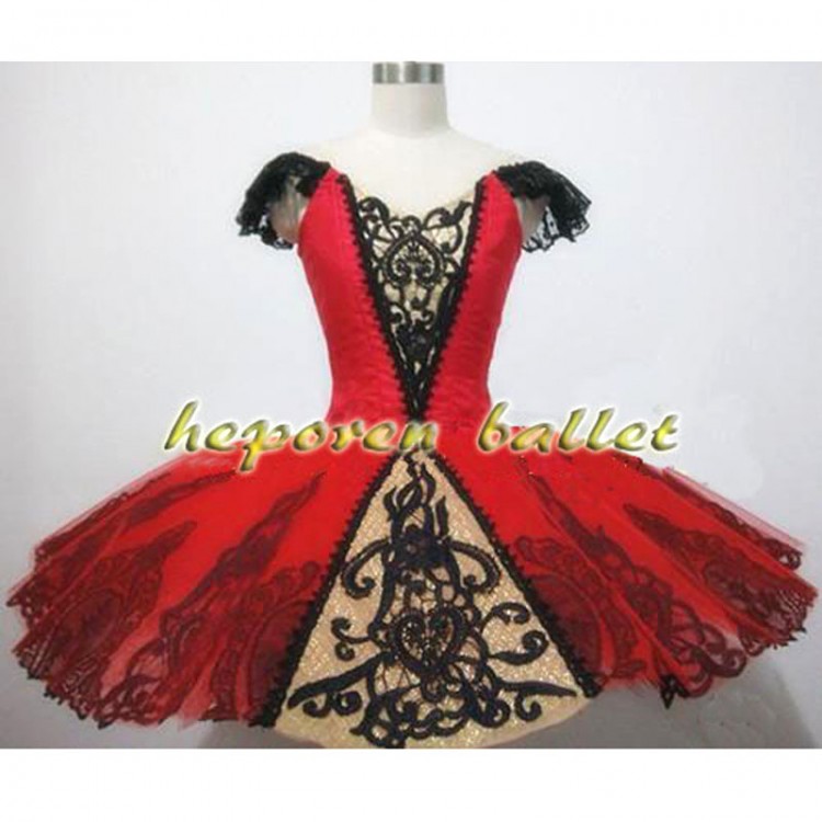 High Quality Classical Customized Don Quixote Red Ballet Dress,Girl Platter Tutu Skirt Gipsy Esmeralda Ballet Dancing Clothes