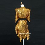 Custom Made Women Sexy Shining Top For Stage Dance,Beyonce Style Bling Bling Coat Jacket Glinted Costume